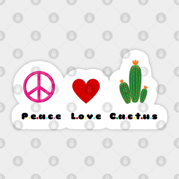 peace, love, cactus Sticker by Serotonin